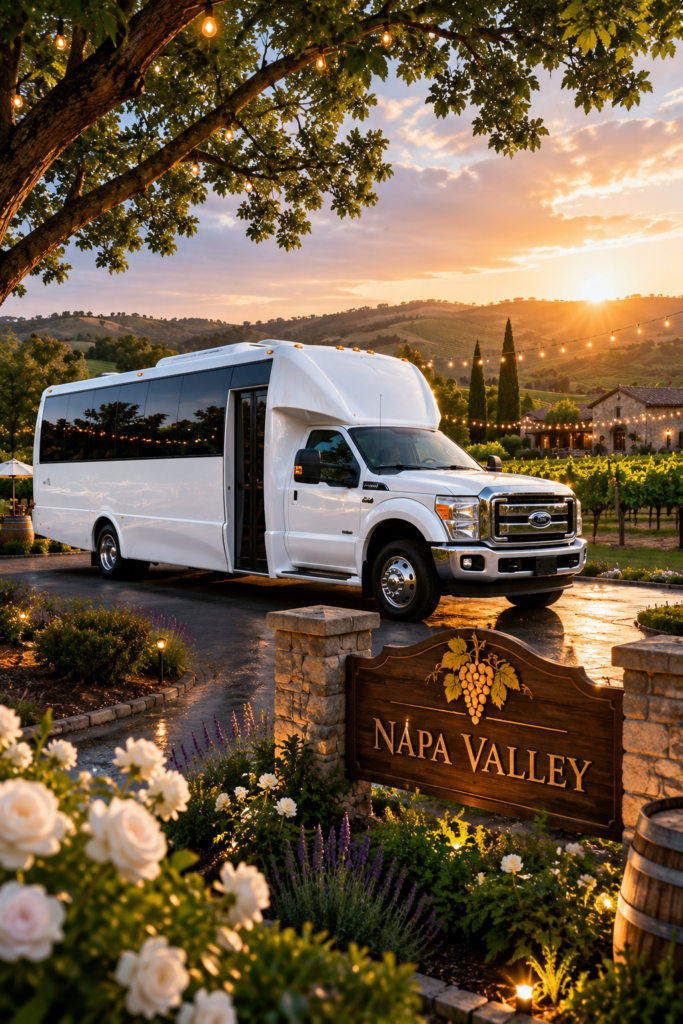 Napa Valley Wedding limo
